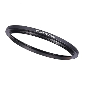 72-77mm step up lens filter adapter ring set of 1 piece - size  72mm to 77mm stepping ring