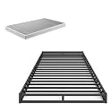 Zinus 4 Inch Low Profile Quick Lock Smart Box Spring/Mattress Foundation/Strong Steel Structure/Easy Assembly, Twin, White
