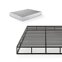 Zinus 7.5 Inch Quick Lock Smart Box Spring / Mattress Foundation / Strong Steel Structure / Easy Assembly, King, White