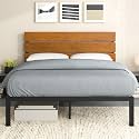 ZINUS Paul Platform Bed, Queen, Brown