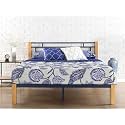 ZINUS Taylan Metal and Wood Platform Bed, Mattress Foundation, Wood Slat Support, Full