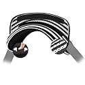 ZINZ Universal Shoulder Pad with Ultra Thick Cushion,Black &amp; White Stripes