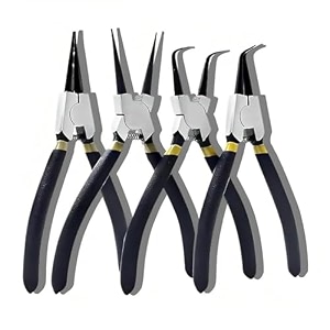 circlip plier 734 set of 4 pcs internal bent nose interrnal straight external bent nose circlip plier
