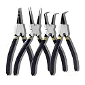 Circlip Plier 7" Set of 4 Pcs, Internal Bent Nose Interrnal Straight External Bent Nose Circlip Plier.