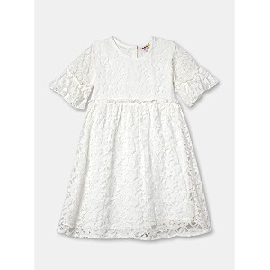 ZION Girls Lace Dress with Bell Sleeves