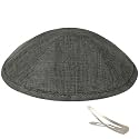 Zion Judaica Deluxe Linen Kippah Kids Yamakas Mens Ceremony Yarmulkes W/Clips