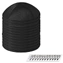 Zion Judaica Deluxe Linen Kippah Kids Yamakas Mens Ceremony Yarmulkes W/Clips