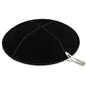 Zion Judaica Genuine Suede Kippot Bulk Packs or Single Pieces Clips Included