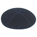 Zion Judaica Genuine Suede Kippot Bulk Packs or Single Pieces Clips Included