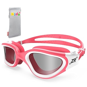 zionor kids swim goggles g1 mini uv protection anti-fog polarized swimming goggles for age 6-14