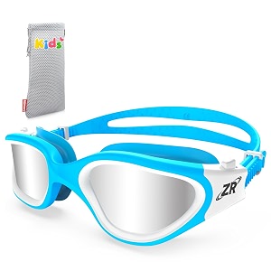 zionor kids swim goggles g1 mini uv protection anti-fog polarized swimming goggles for age 6-14