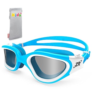 zionor kids swim goggles g1 mini uv protection anti-fog polarized swimming goggles for age 6-14