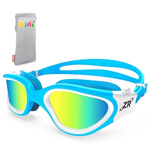 zionor kids swim goggles g1 mini uv protection anti-fog polarized swimming goggles for age 6-14