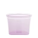 Zip Top Reusable Food Storage Bags | Sandwich Bag [Lavender] | Silicone Meal Prep Container | Microwave, Dishwasher and Freezer Safe | Made in the USA