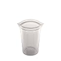 Zip Top Reusable Food Storage Bags | Medium Cup [Gray] | Silicone Meal Prep Container | Microwave, Dishwasher and Freezer Safe | Made in the USA