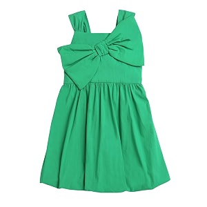Big Bow Design Sleeveless Dress Girls Summer