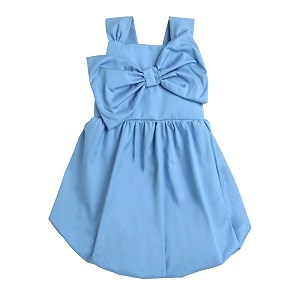 Big Bow Design Sleeveless Dress Girls Summer