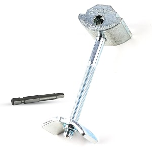 zipbolt 10500 countertop miter connector  5 piece joint fastener drawbolt pack with 5mm hex bit for joining countertops butcher blocks furniture and more - single-handed tightening