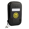 ZIPIT Lock Pencil Case for Kids | Lockable Tin Box for School and Office | Black Pencil Box | Large Capacity Pencil Pouch (Black)