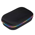 ZIPIT Black Pencil Box for Girls Cute