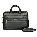 Zipline Laptop bags for men office use | Synthetic Leather Laptop Bag for Man Women, 15.6" Compatible Laptop, Macbook, Macbook Pro Messenger Bags for Men &amp; Women (1-Black Bag)