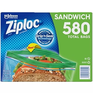 ziploc sandwich bags with easy open tabs 6 12 in x 5 78 in