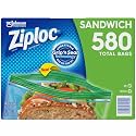 Ziploc sandwich bags with easy open tabs (6 1/2 in X 5 7/8 in)