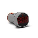 ZIPP Digital Volt Metar Display Gauge Volt Voltage Meter Indicator Lamp Tester Measuring Range AC Voltage/Current Meter LED Display Voltmeter Range- 20-500V (AC 20-500V Square Red)