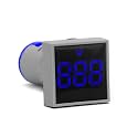 ZIPP Volt Metar Digital Display Gauge Volt Voltage Meter Indicator Lamp Tester Measuring Range AC Voltage/Current Meter LED Display Voltmeter Range- 20-500V (AC 20-500V Square Blue)