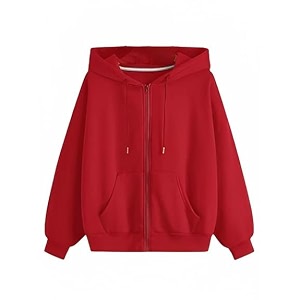Zipper Solid Black Full Sleeves Hooded Neck