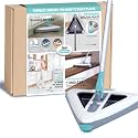 Zippi Sweeper Standard - 2026 New and Improved Lightweight Sweeper, Perfect for Short Carpet Hardwood and Tile, Triangular Design Allows for Sweeping in Corners, 30 Minutes Cleaning Time
