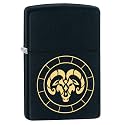 Zippo Aries Zodiac Sign Matte Design Pocket Lighter Windproof Stylish Premium Metal Body Eco Environment-Friendly Unique Stylish Travel Friendly