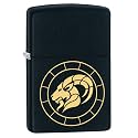 Zippo Capricorn Zodiac Sign Black Matte Pocket Lighter