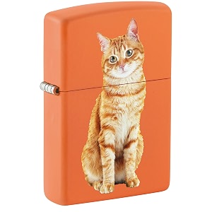 zippo cat design windproof pocket lighter