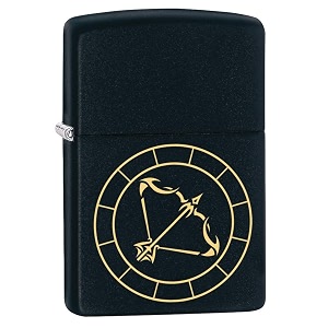 zippo sagittarius zodiac sign matte design pocket lighter windproof stylish premium metal body eco environment-friendly unique stylish travel friendly