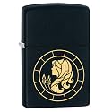 Zippo Vigro Zodiac Sign Black Matte Pocket Lighter Stylish Look Premium Metal Body Eco Environment-Friendly Unique Stylish Design Travel Friendly