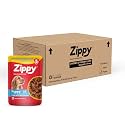 ZIPPY 1-12 Month Puppy Dog Food 4080g, Pack of 48 (85g Each Pack) Chicken & Liver Chunks in Gravy of Real Chicken | Gravy Meal Helps Strengthen Dog’s Immune System | Maintaining Strong Bones & Teeth