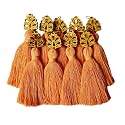 Zippy Flora Mini Cotton Handmade Tassels for DIY/Decor/Saree/Dupatta, Pack of 10