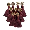 Zippy Flora Mini Cotton Handmade Tassels for DIY/Decor/Saree/Dupatta, Pack of 10