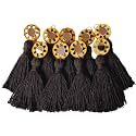 Zippy Flora Mini Cotton Handmade Tassels for DIY/Decor/Saree/Dupatta, Pack of 10
