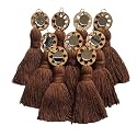 Zippy Flora Mini Cotton Handmade Tassels for DIY/Decor/Saree/Dupatta, Pack of 10