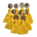 Zippy Flora Mini Cotton Handmade Tassels for DIY/Decor/Saree/Dupatta, Pack of 10