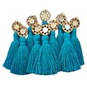 Zippy Flora Mini Cotton Handmade Tassels for DIY/Decor/Saree/Dupatta, Pack of 10
