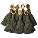 Zippy Flora Mini Cotton Handmade Tassels for DIY/Decor/Saree/Dupatta, Pack of 10