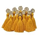 Zippy Flora Mini Cotton Handmade Tassels for DIY/Decor/Saree/Dupatta, Pack of 10