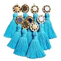 Zippy Flora Mini Cotton Handmade Tassels for DIY/Decor/Saree/Dupatta, Pack of 10