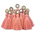 Zippy Flora Mini Cotton Handmade Tassels for DIY/Decor/Saree/Dupatta, Pack of 10