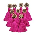 Zippy Flora Mini Cotton Handmade Tassels for DIY/Decor/Saree/Dupatta, Pack of 10
