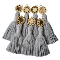 Zippy Flora Mini Cotton Handmade Tassels for DIY/Decor/Saree/Dupatta, Pack of 10