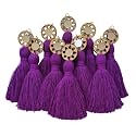 Zippy Flora Mini Cotton Handmade Tassels for DIY/Decor/Saree/Dupatta, Pack of 10